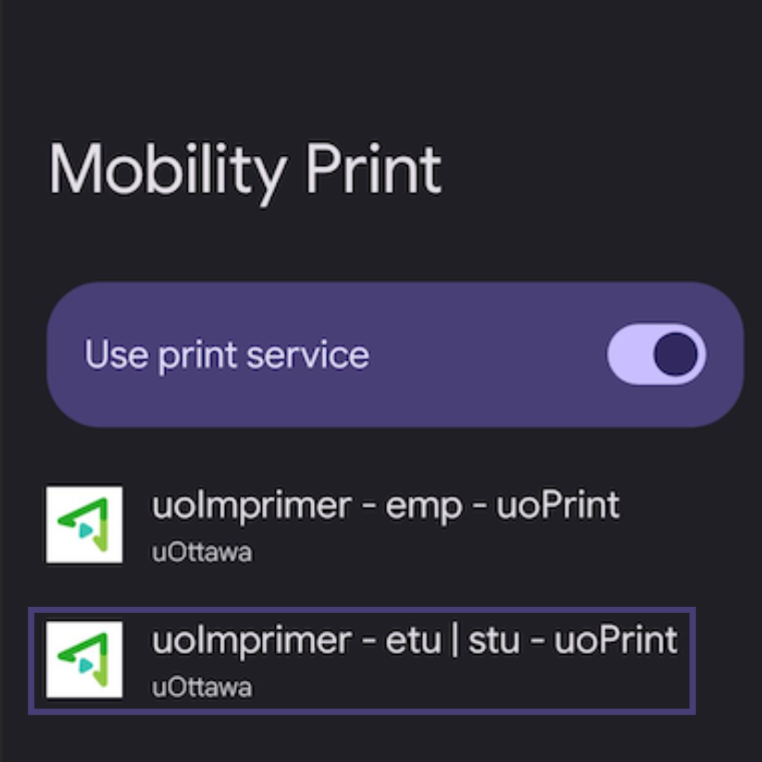 Printer's queue screenshot