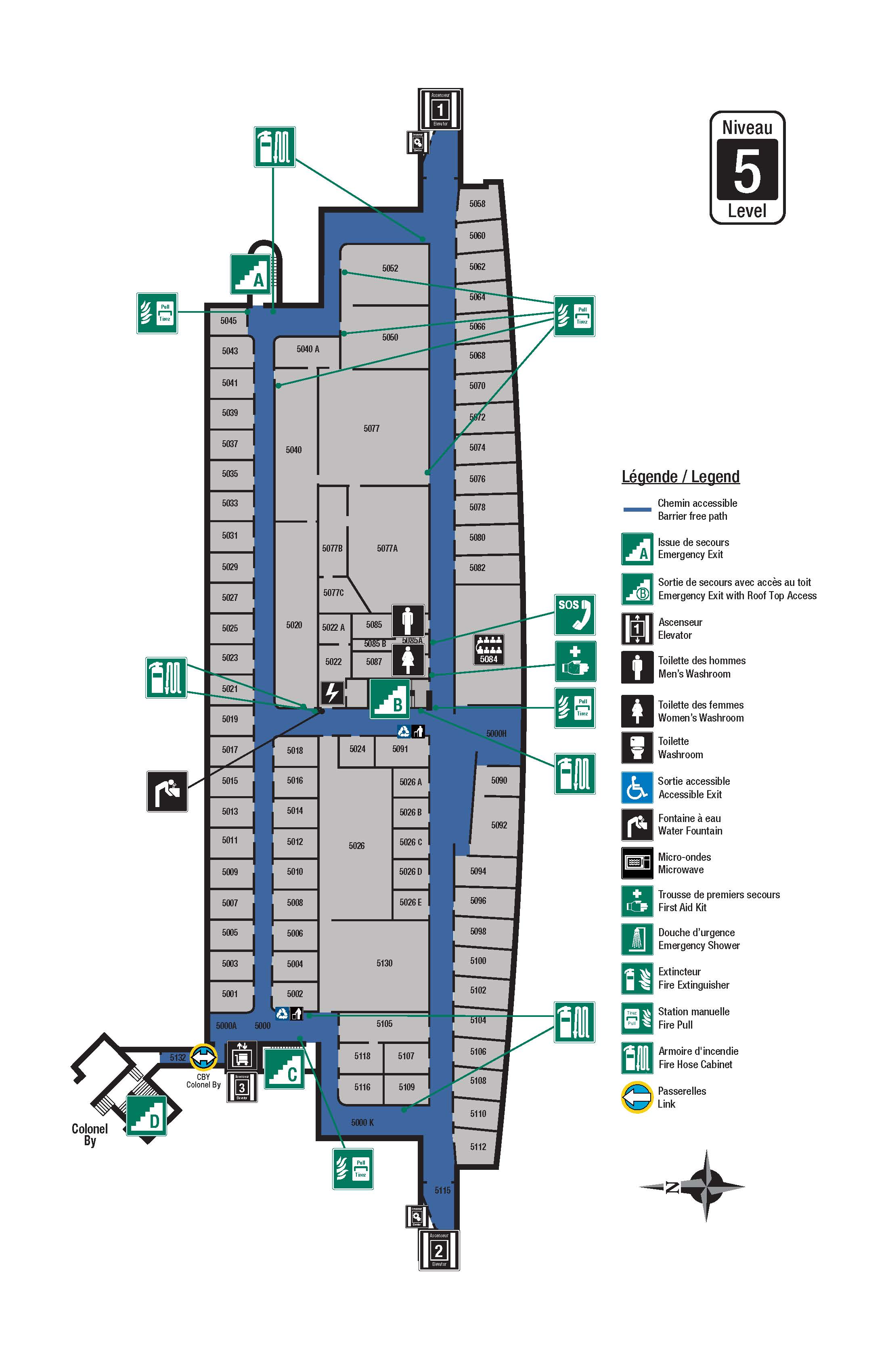 Accessibility Map of STE level 5 