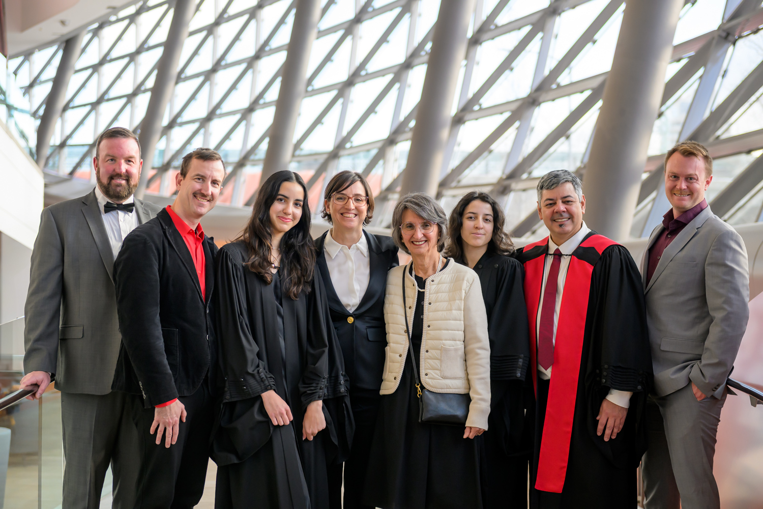 Marie-Eve Sylvestre with members of her family at the Installation Ceremony