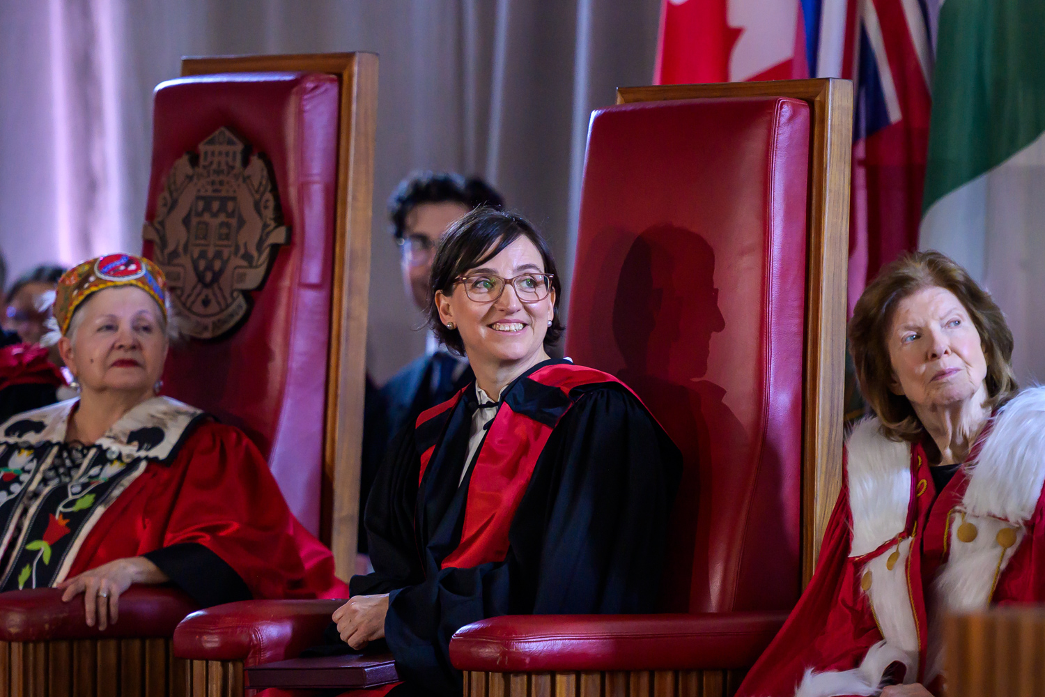 Marie-Eve Sylvestre at the Installation Ceremony