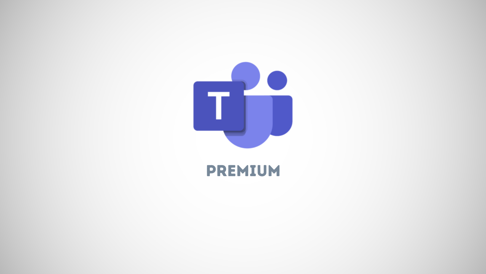Ms Teams premium logo on a white background