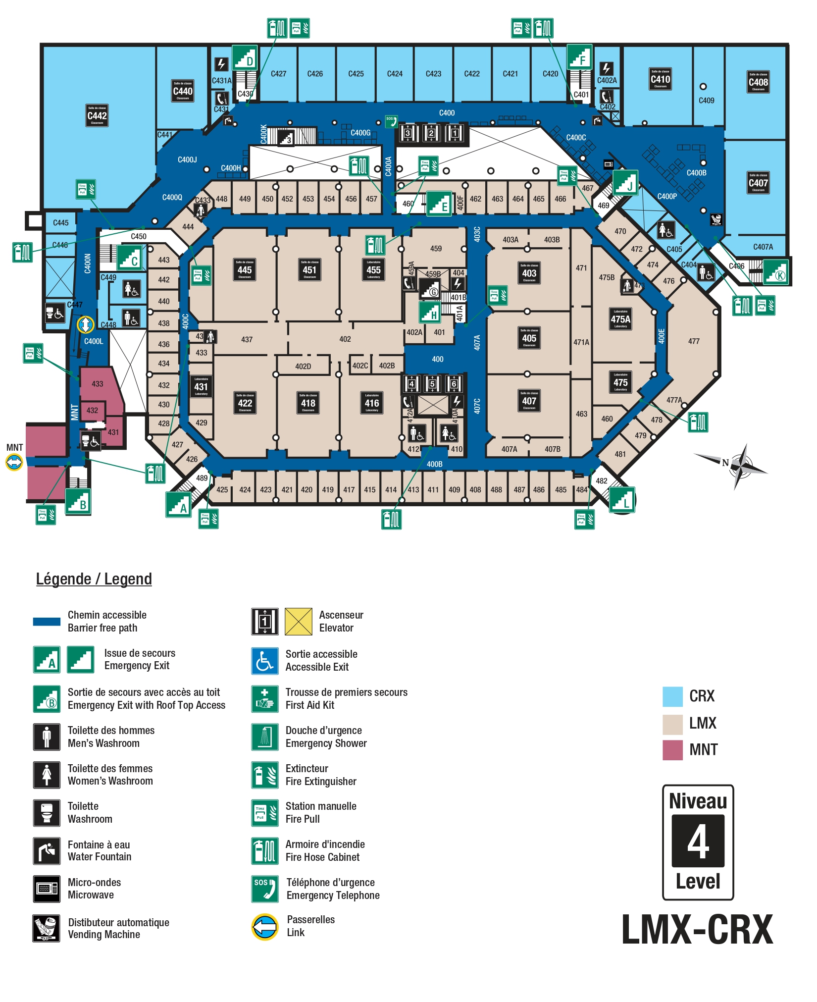 Accessible map - CRX level 4