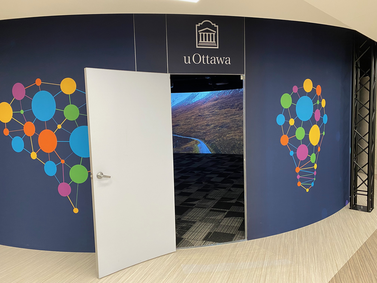 Immersive cylinder at Innova