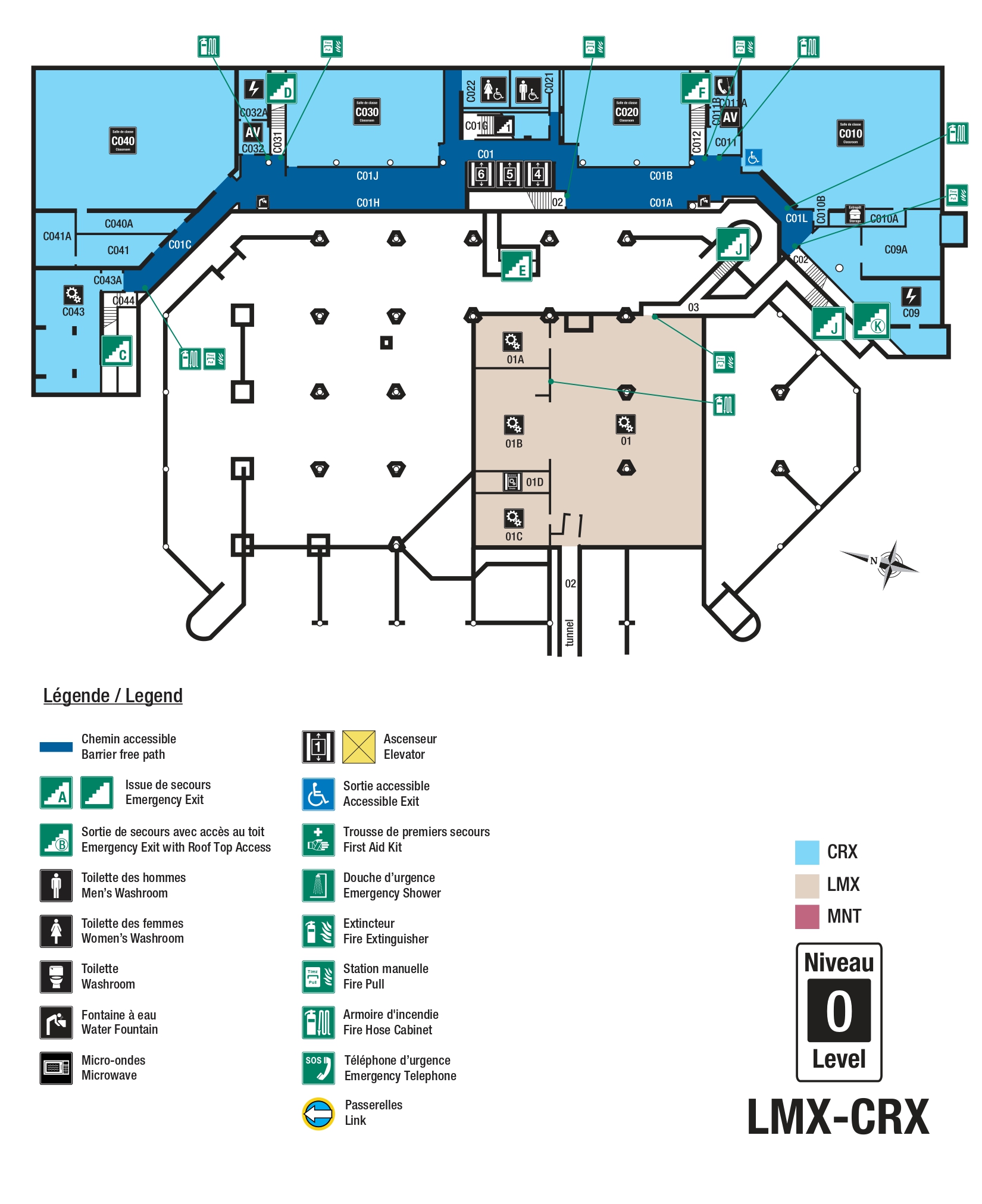 Accessible map - LMX level 0