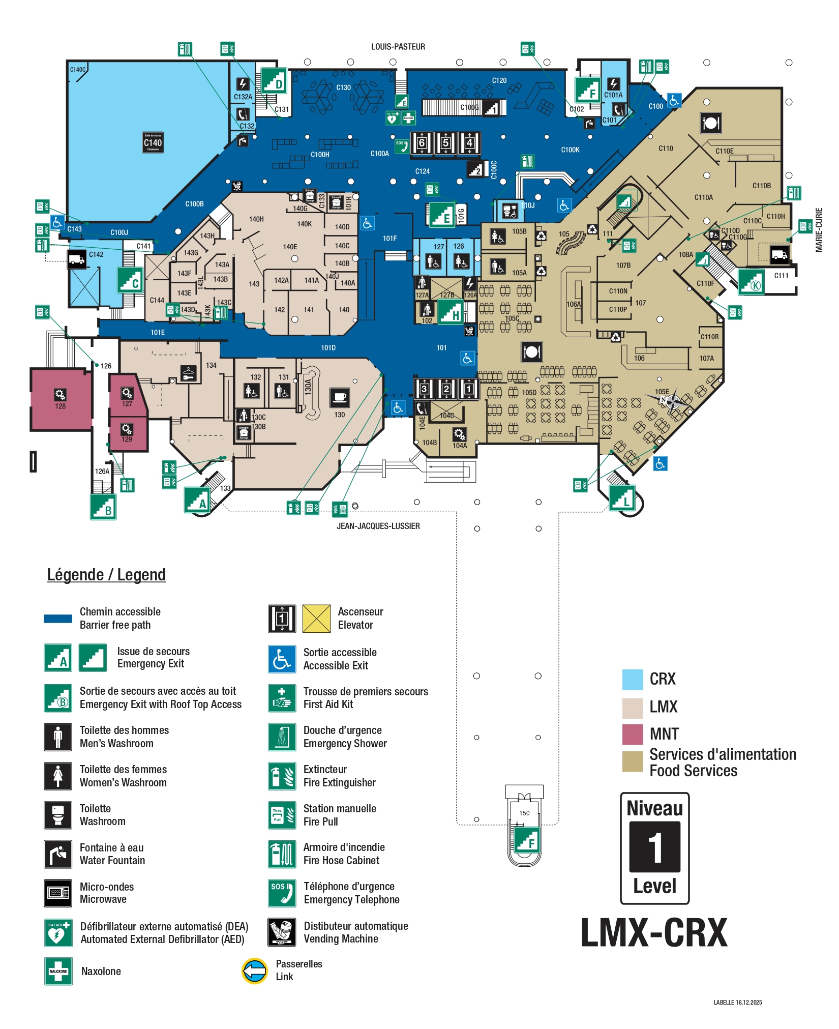 Accessible map - LMX level 1