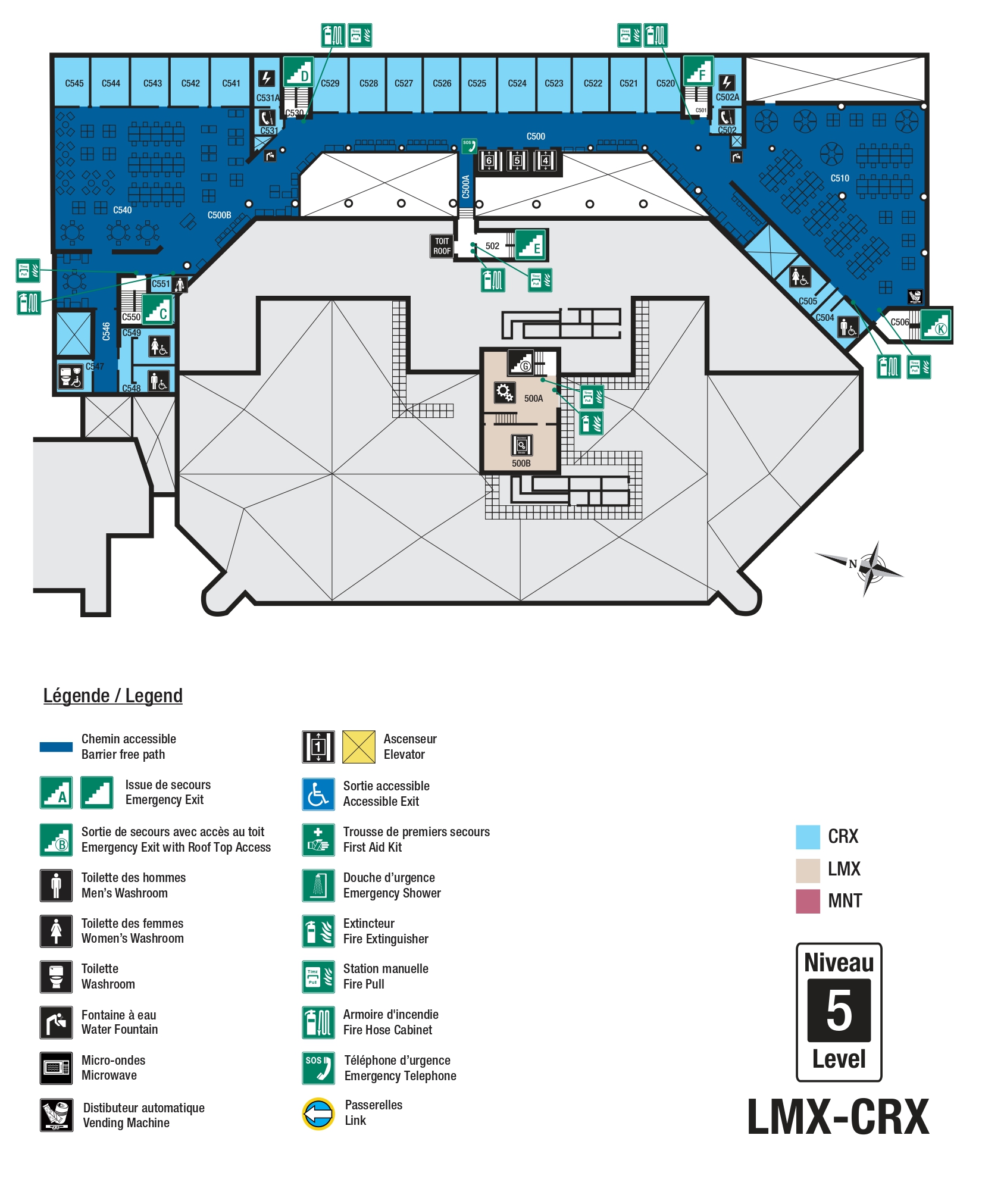 Accessible map - LMX level 5