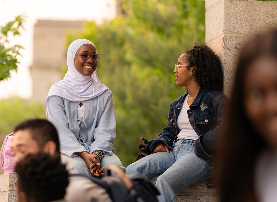 Students chatting