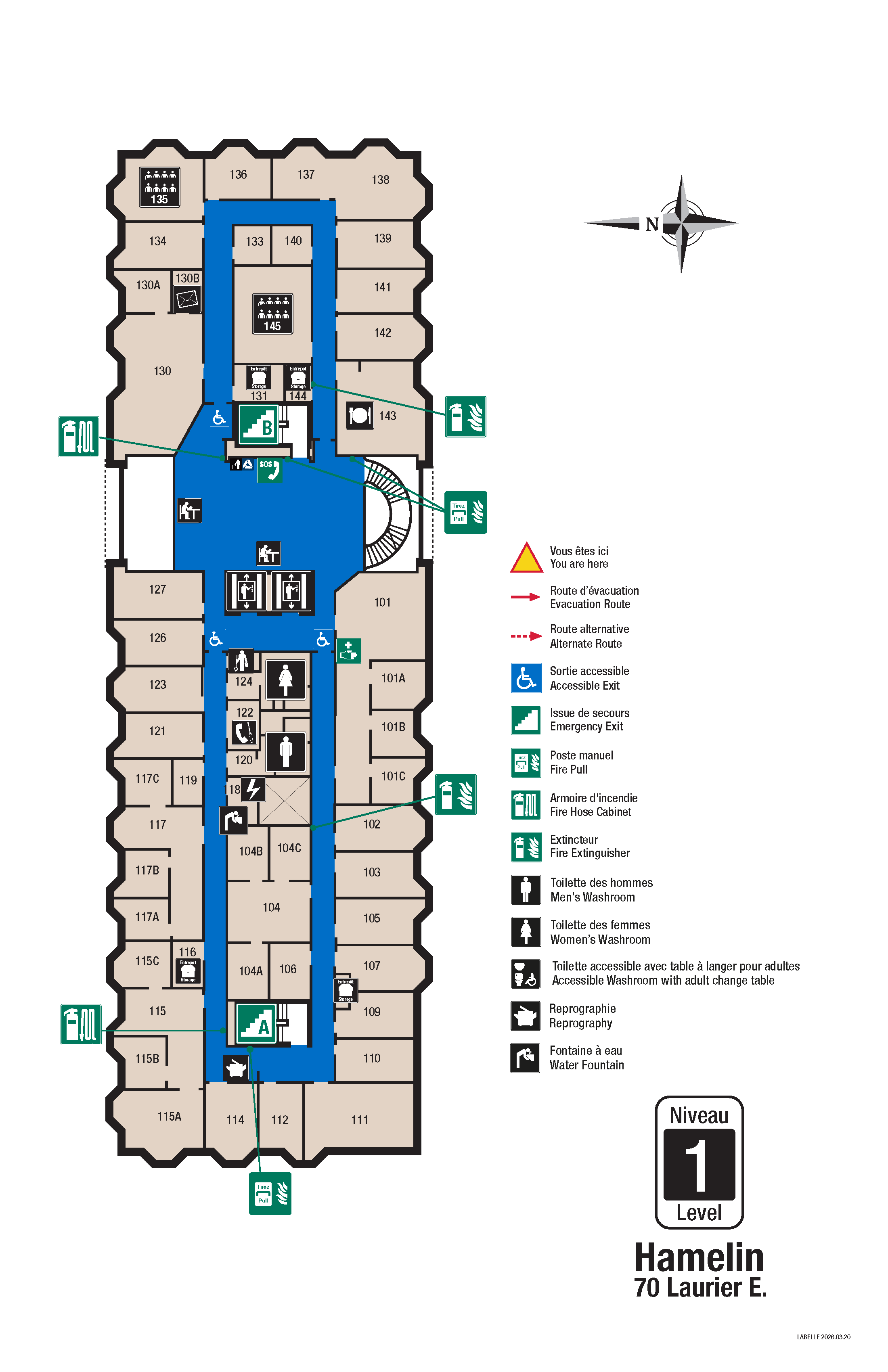 Accessible map - Hamelin level 1