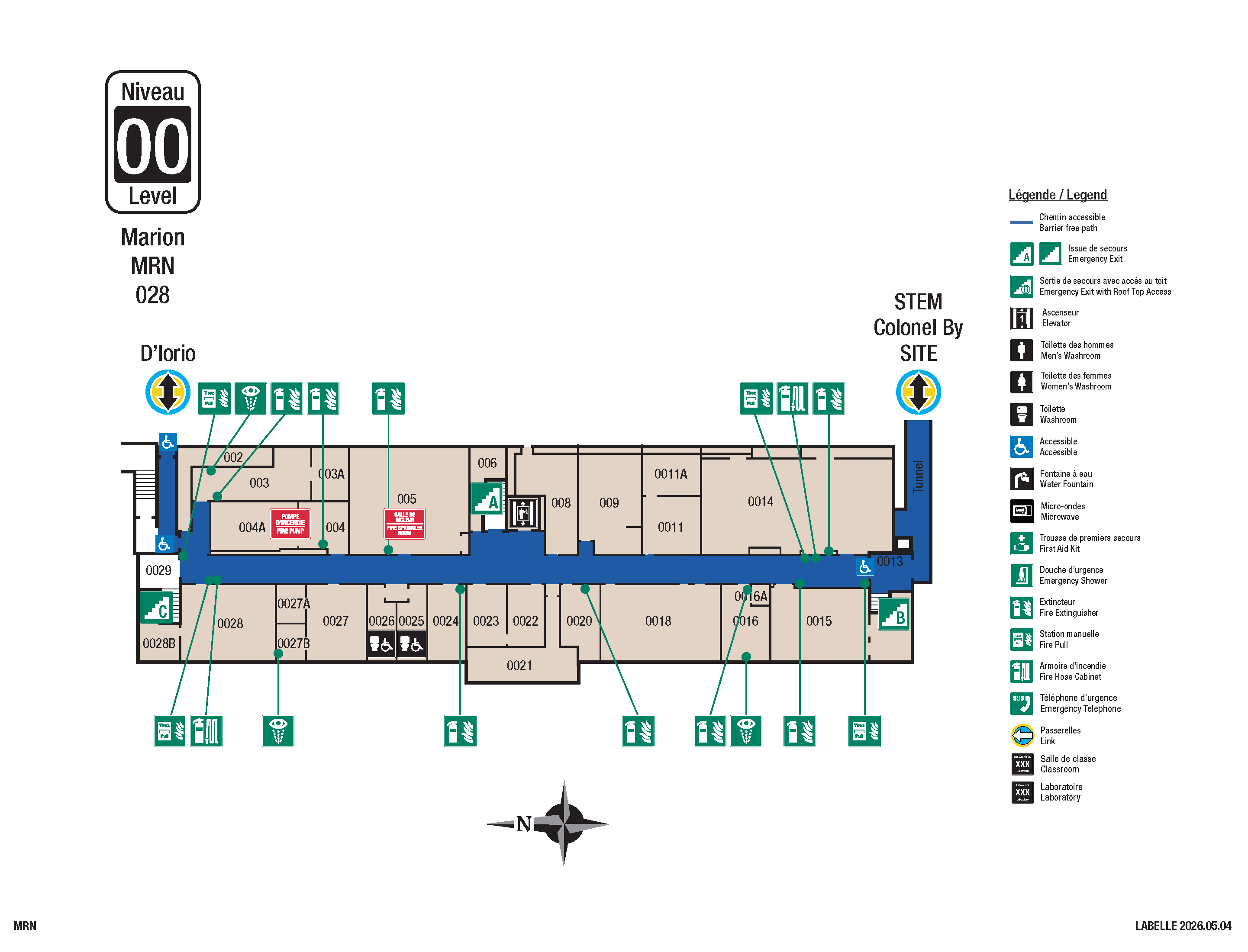 Accessible map - MRN level 00