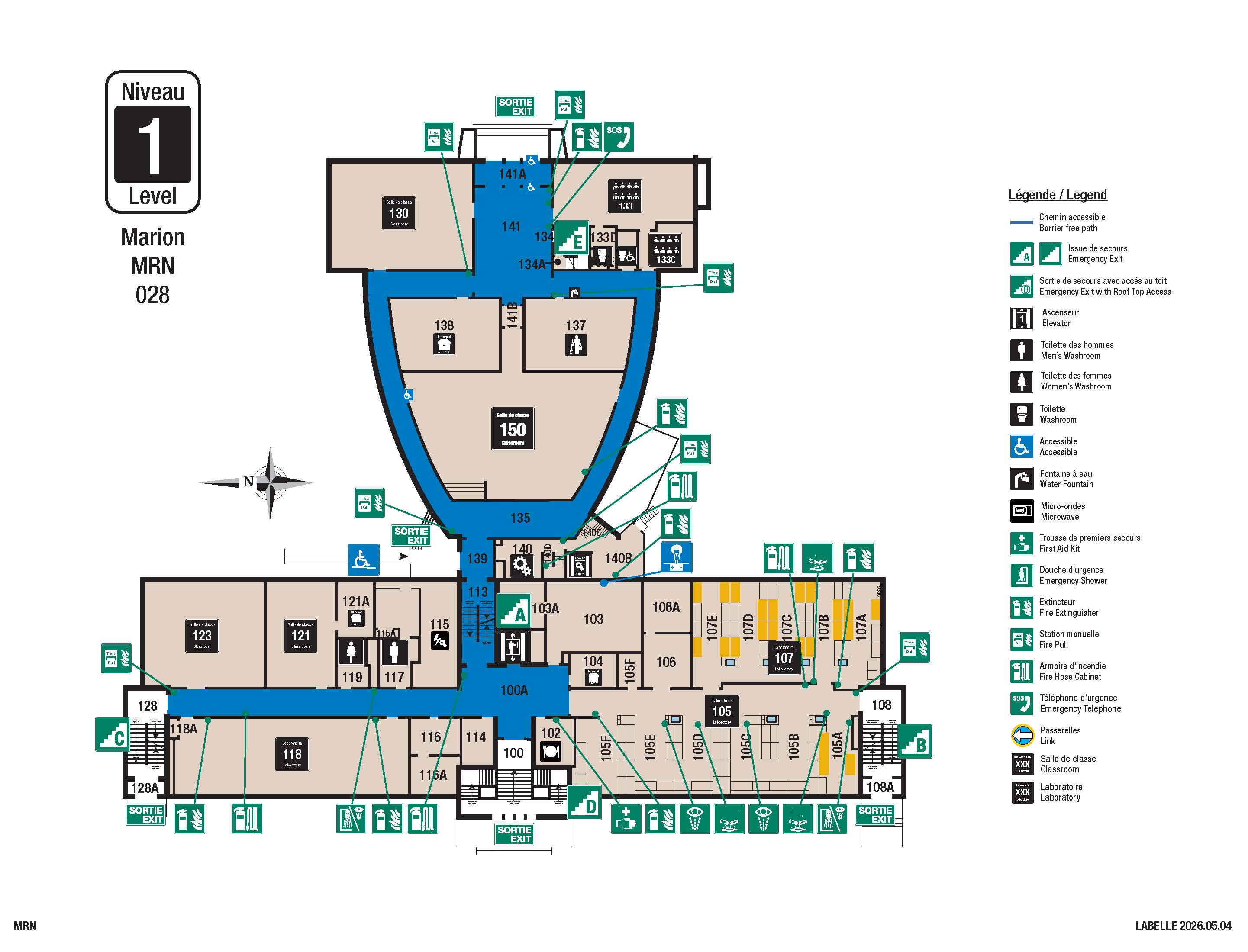 Accessible map - MRN level 1