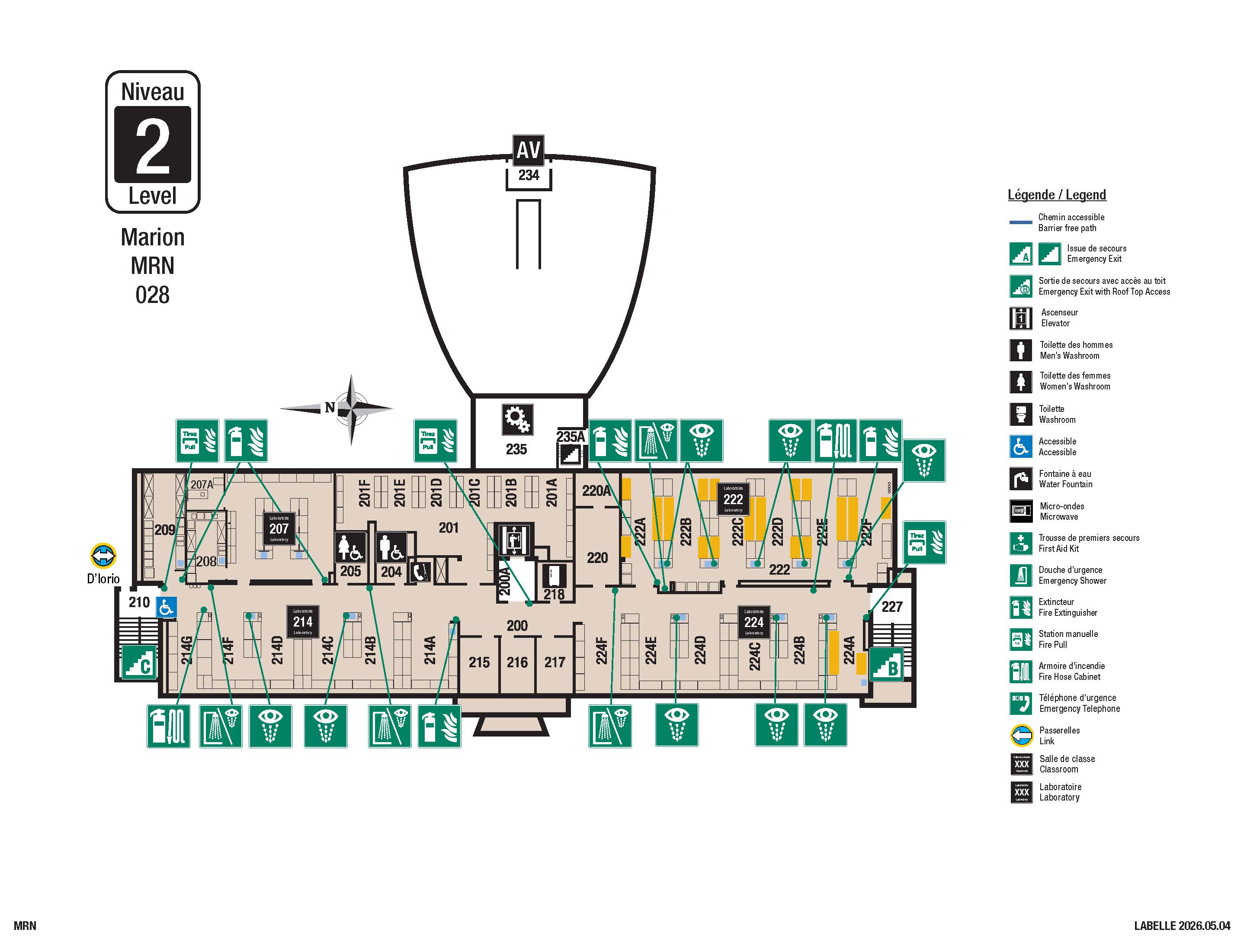 Accessible map - MRN level 2