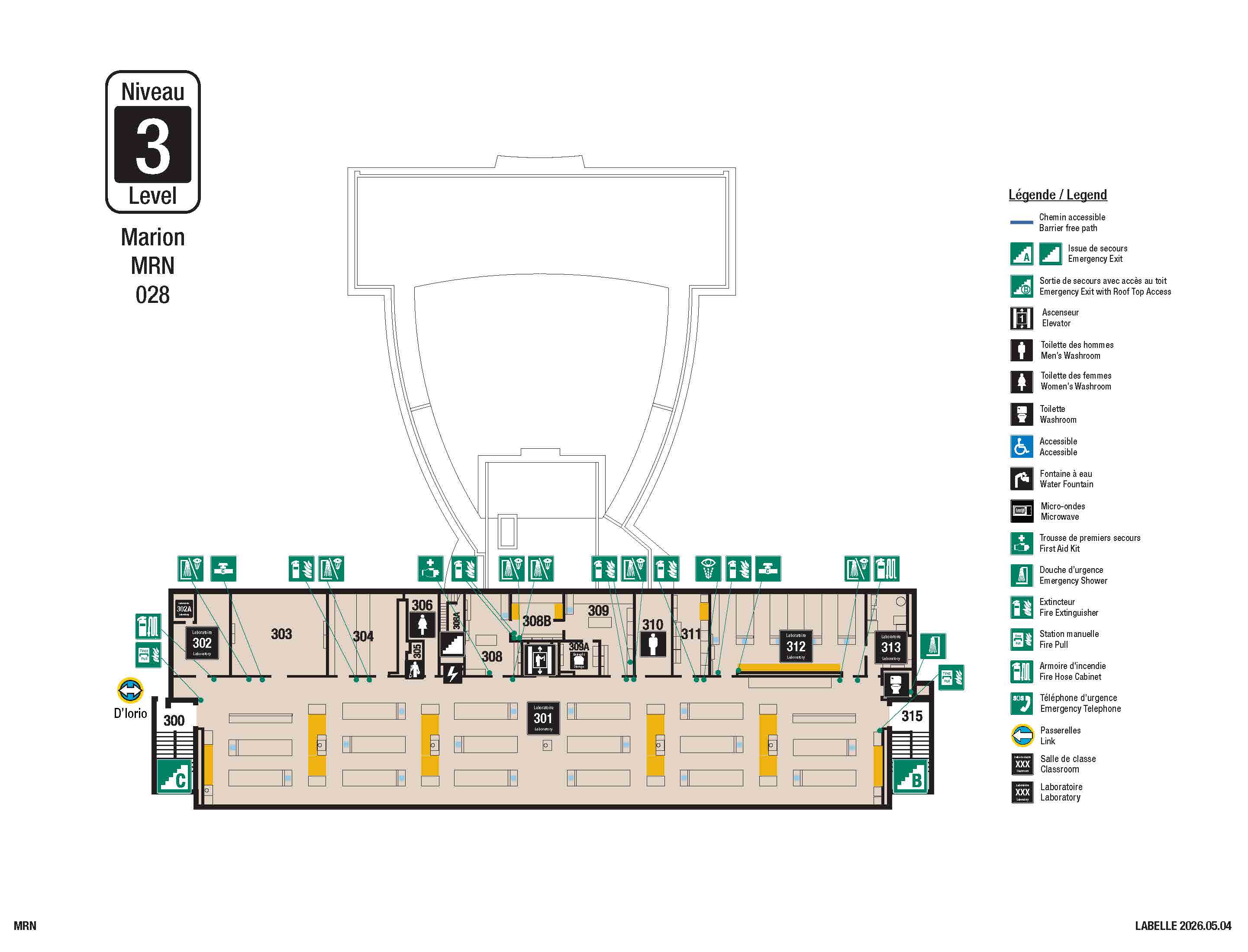 Accessible map - MRN level 3