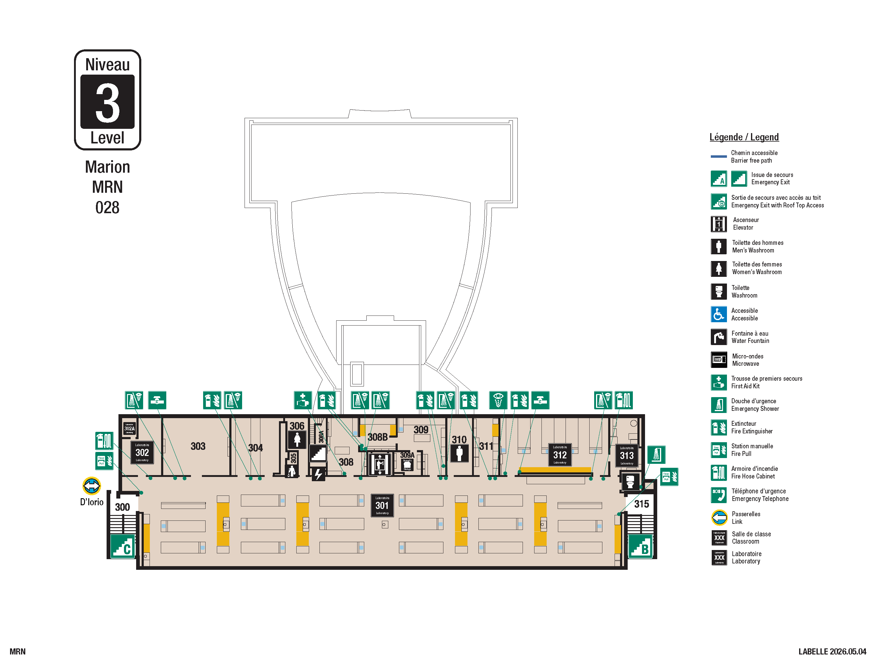 Accessible map - MRN level 3
