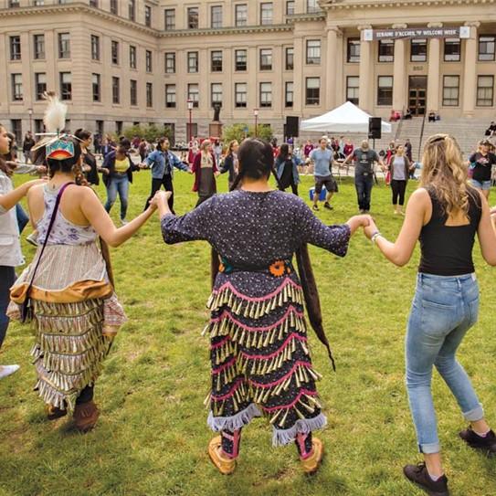 Pow-wow on the Tabaret lawn