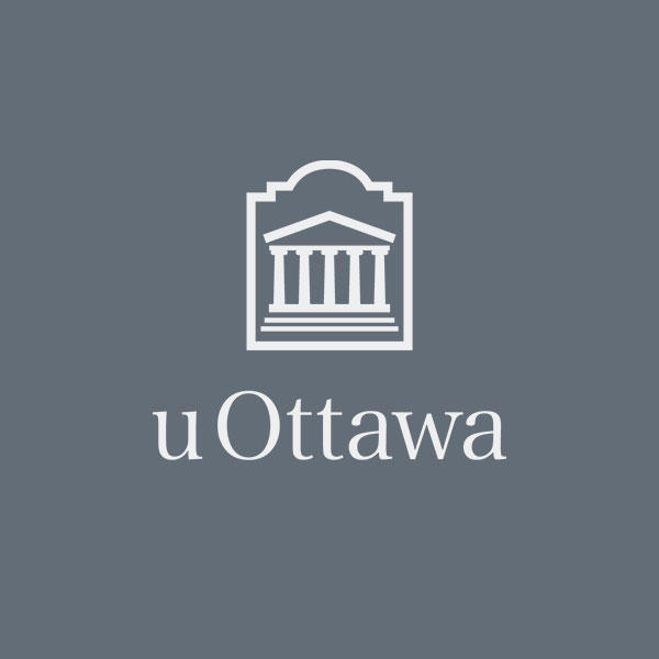 uOttawa logo on blue background