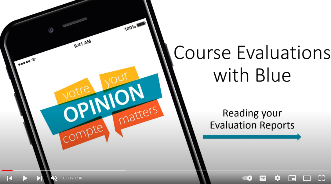 Screenshot of video "Reading your evaluation reports"