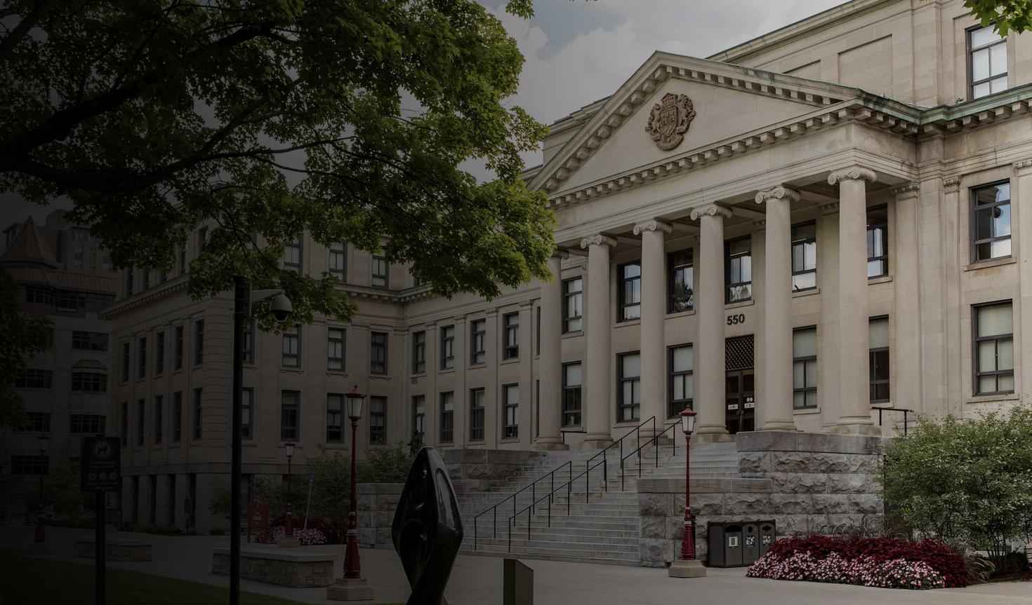 Tabaret Hall from outside