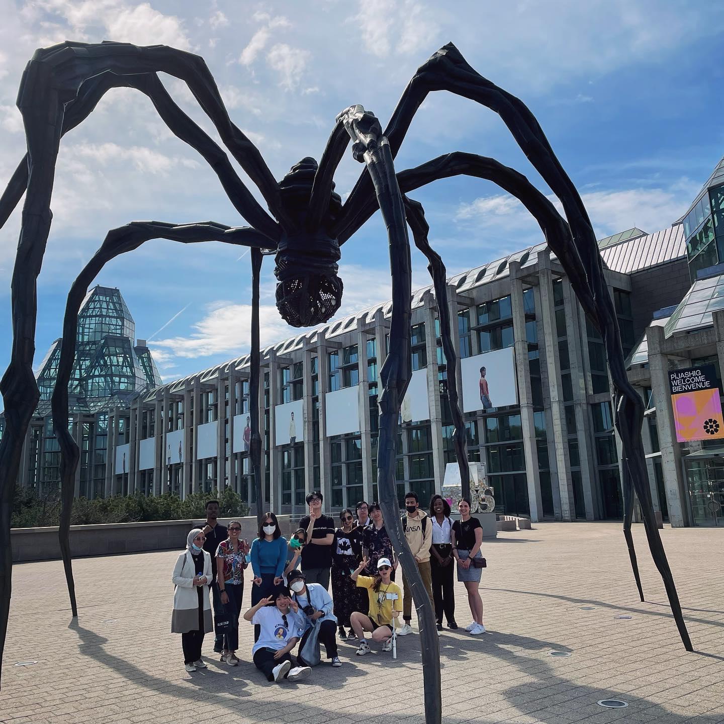 Students on a city tour