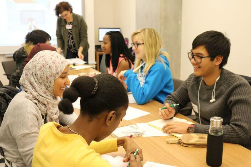 students on workshop