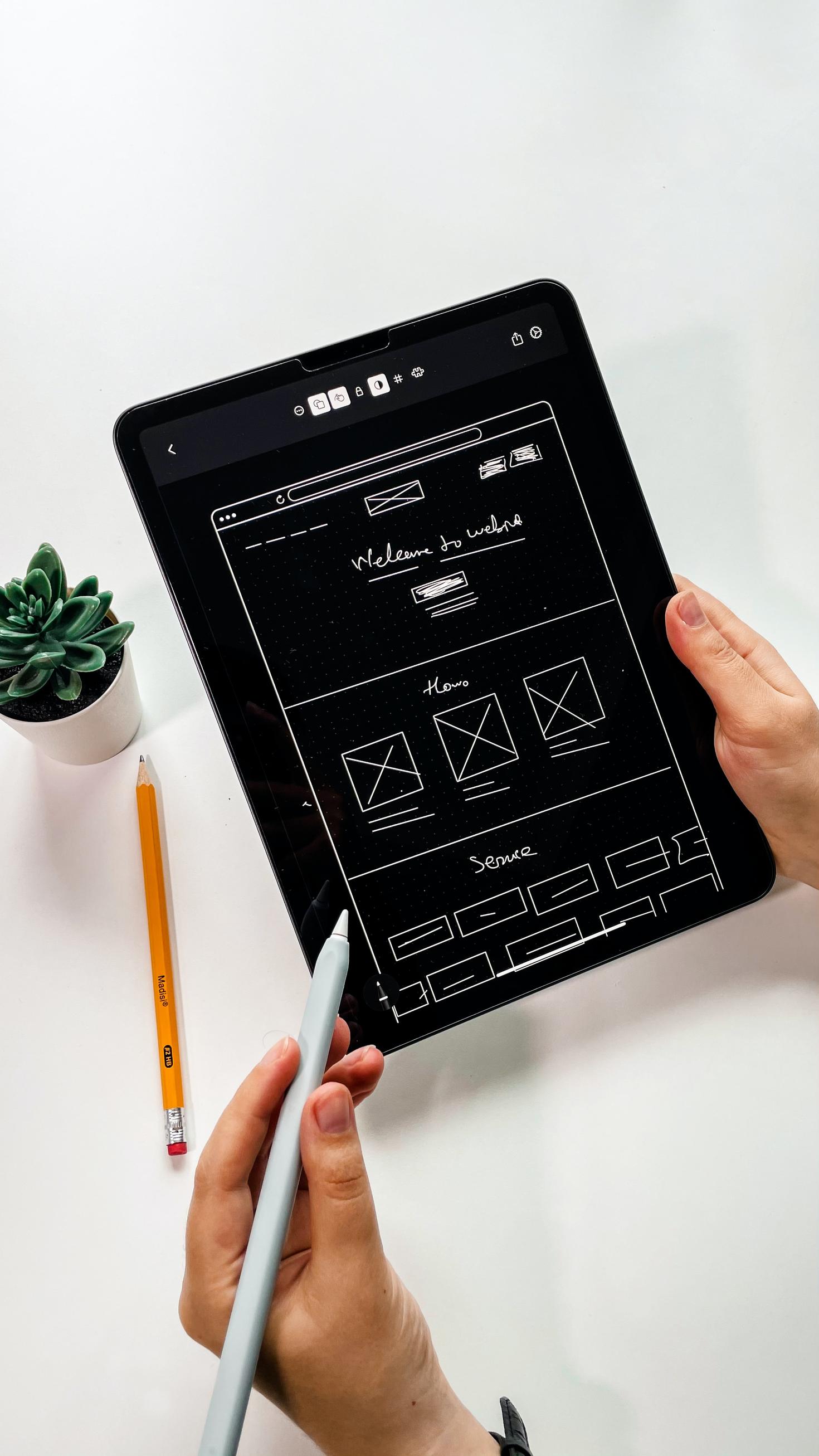 Drawing graphics on tablet