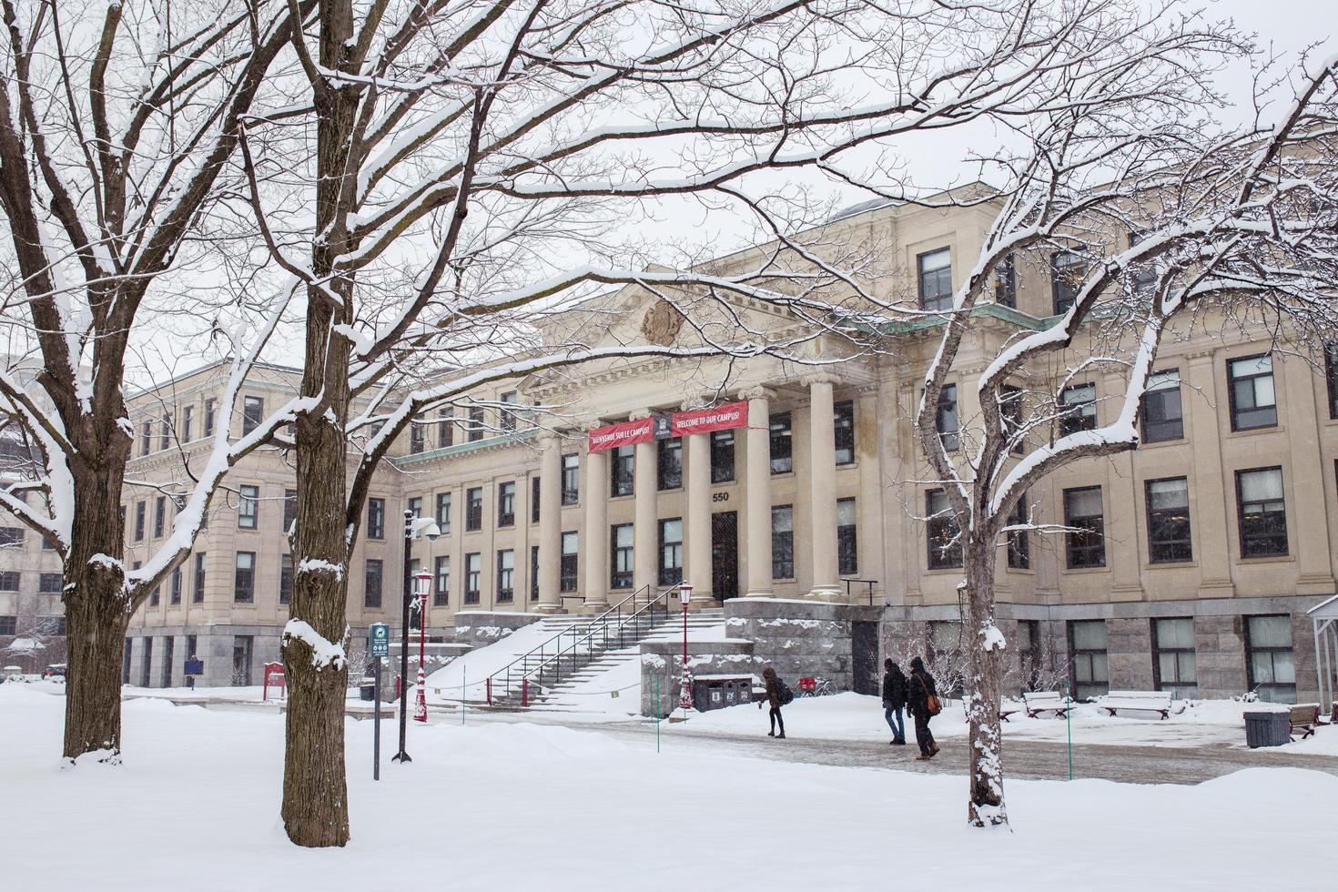 Tabaret Hall in winter