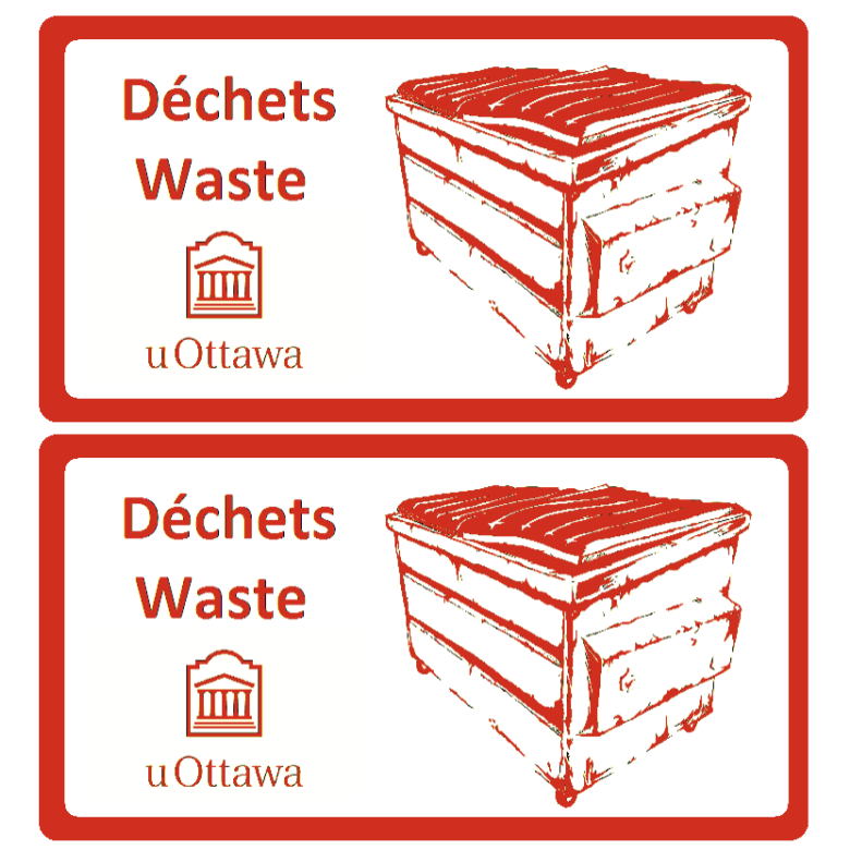 Waste bin labels