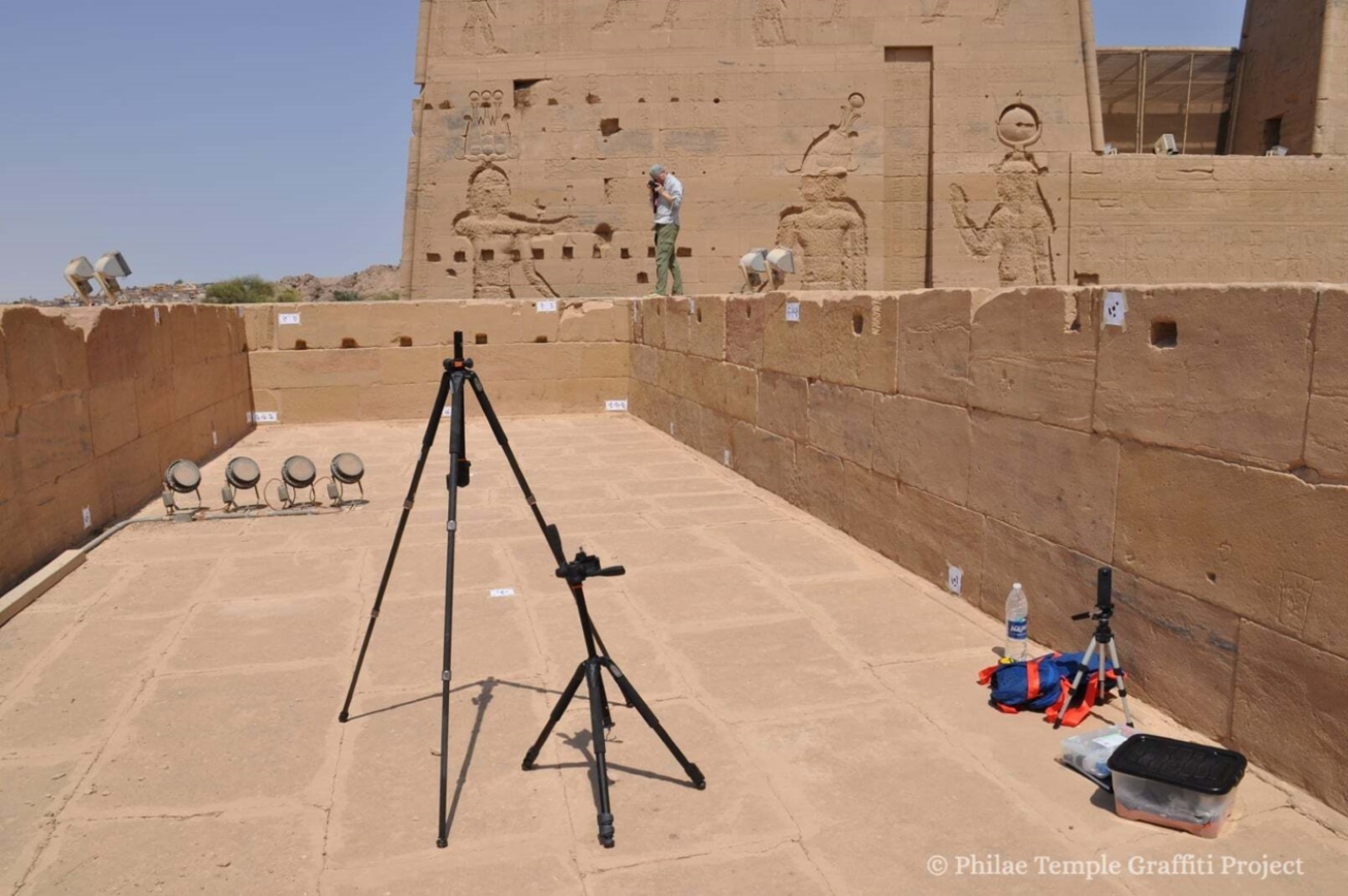 Isis Temple graffiti - Source: The Philae Temple Graffiti Project