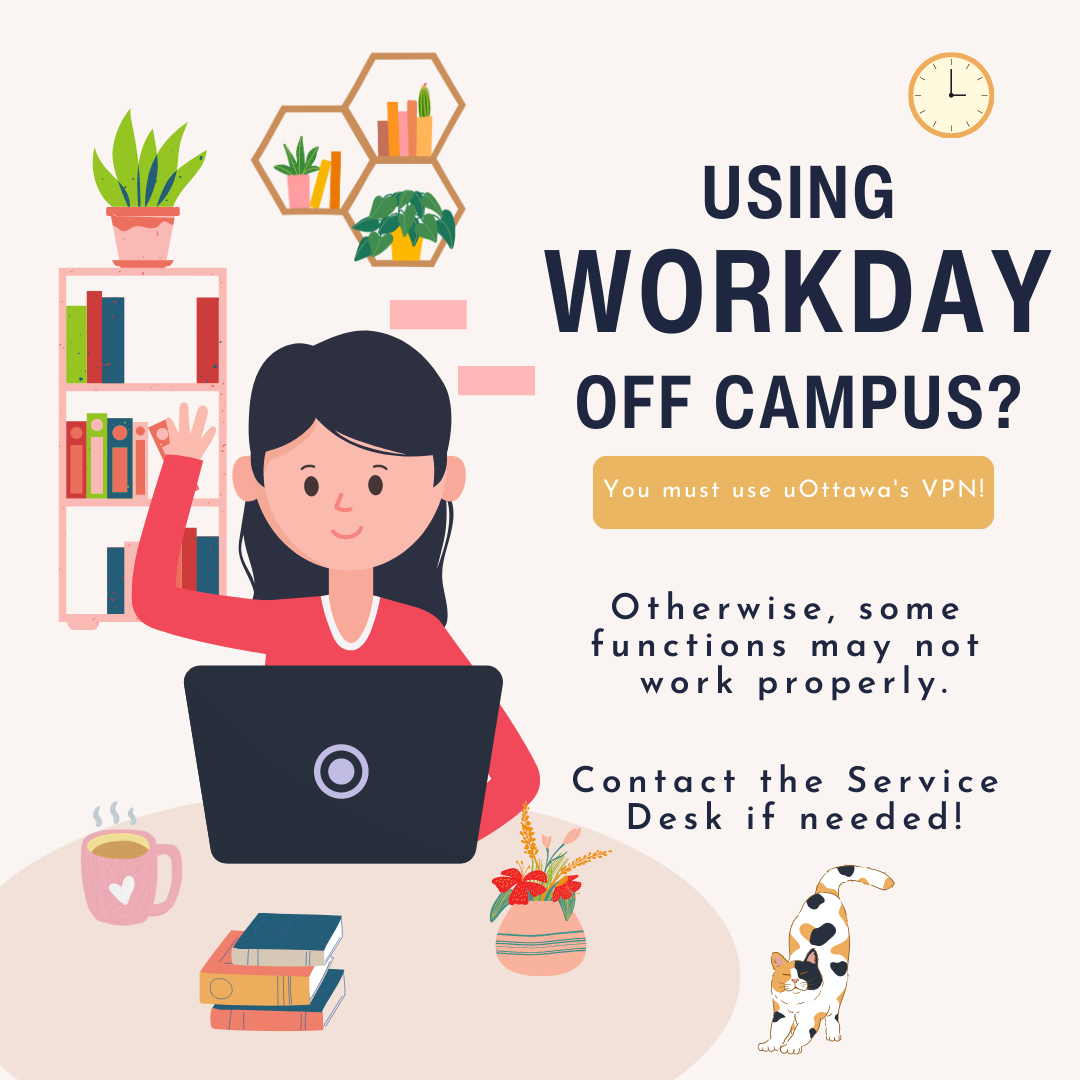 Informative icon on Using Workday from home