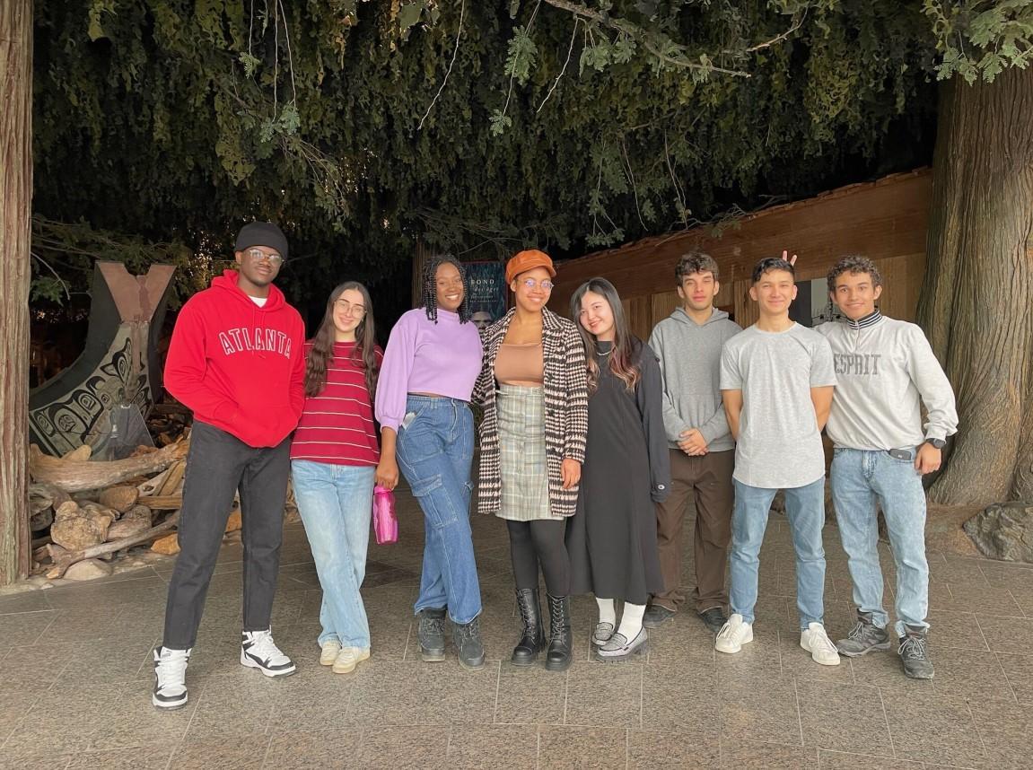 Group of students at the museum
