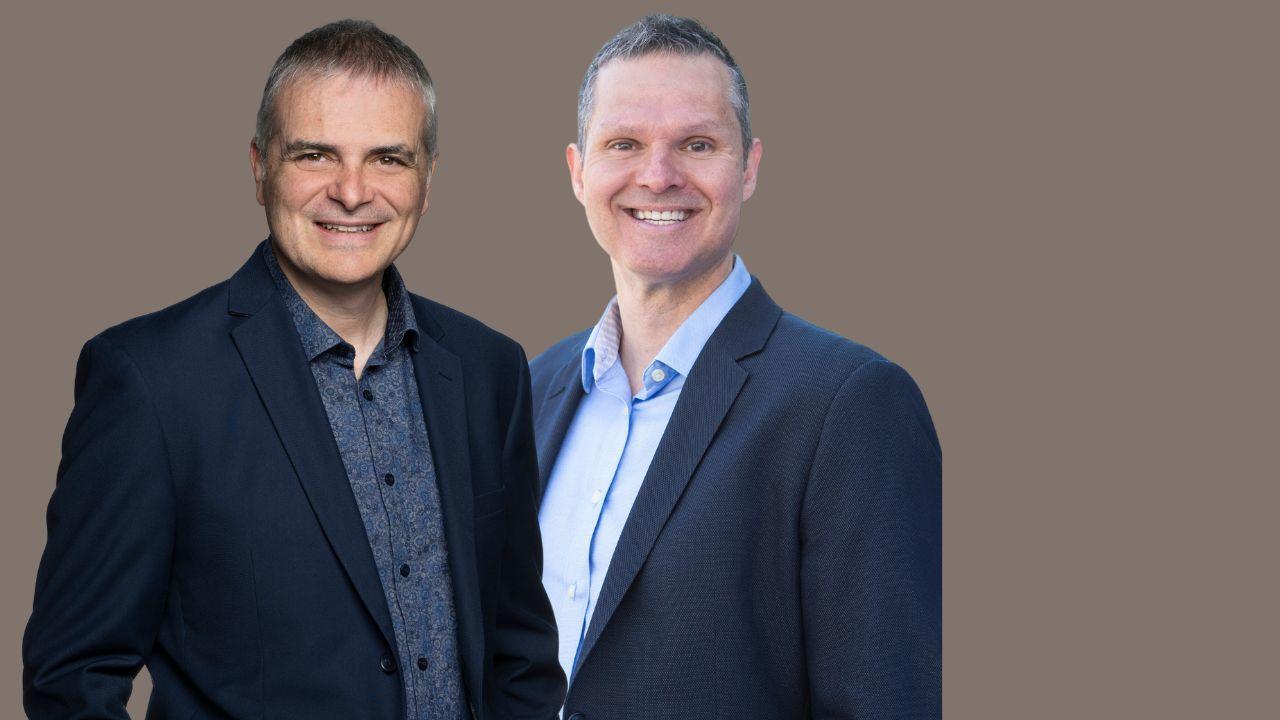 Martin Bernier CIO & Daniel Trottier DCIO on a grey background
