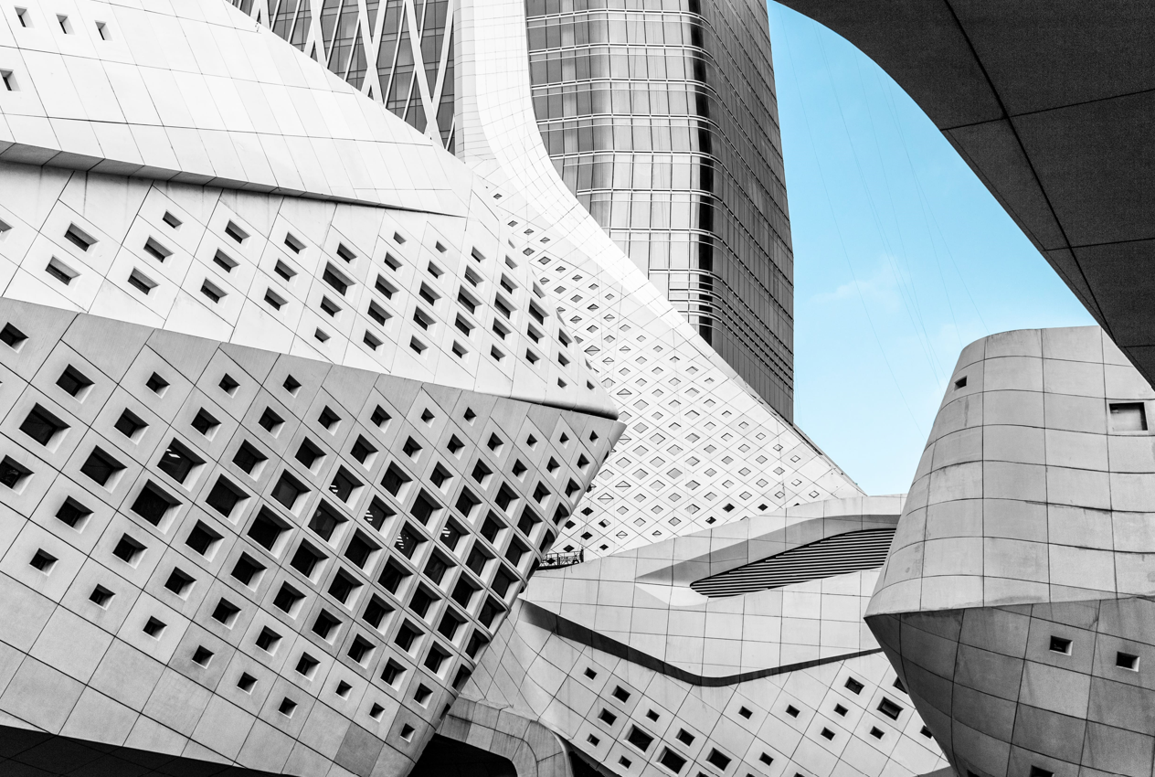 Abstract building architecture