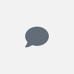 Grey speech bubble icon