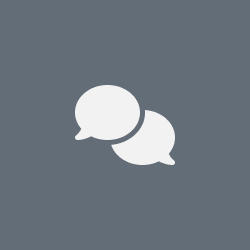 Two speech bubble icons on a grey background