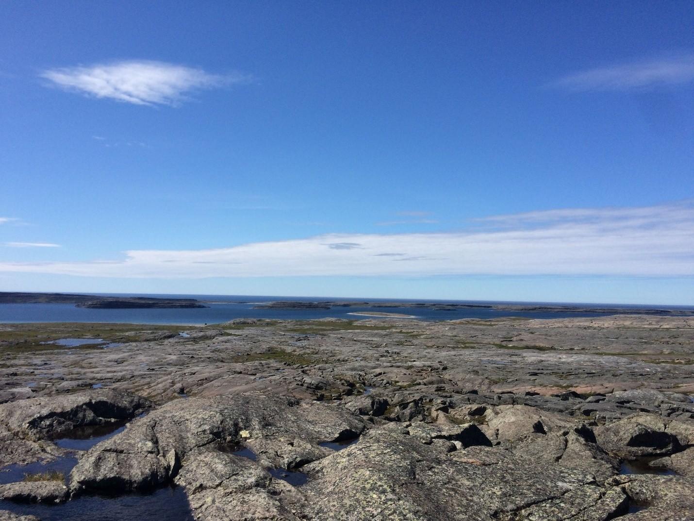 The site of the oldest rocks on Earth, 30 km from Inukjuak, in Nunavik, Canada.