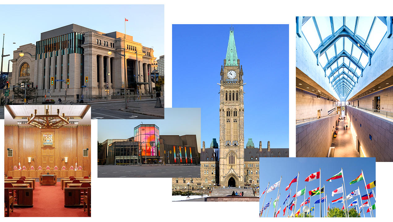 Montage of Ottawa buildings