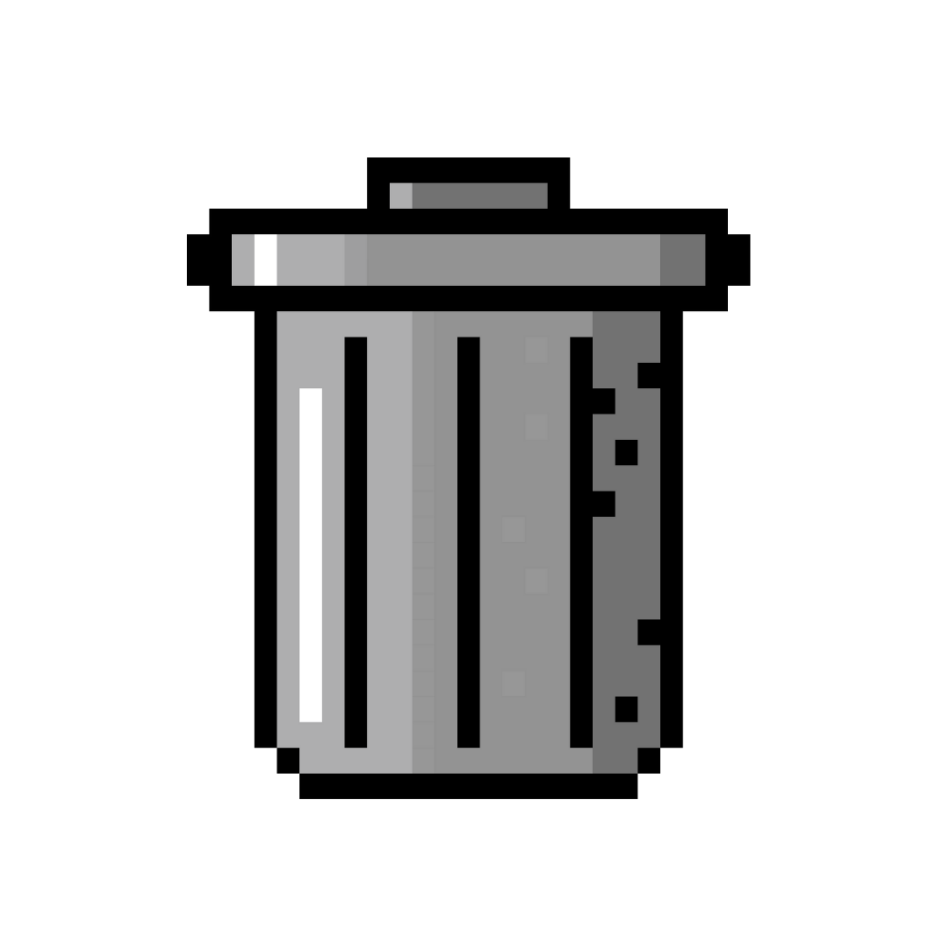 trash can to represent delete accounts