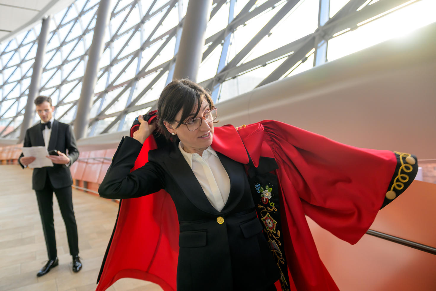 Marie-Eve Sylvestre wearing the stole