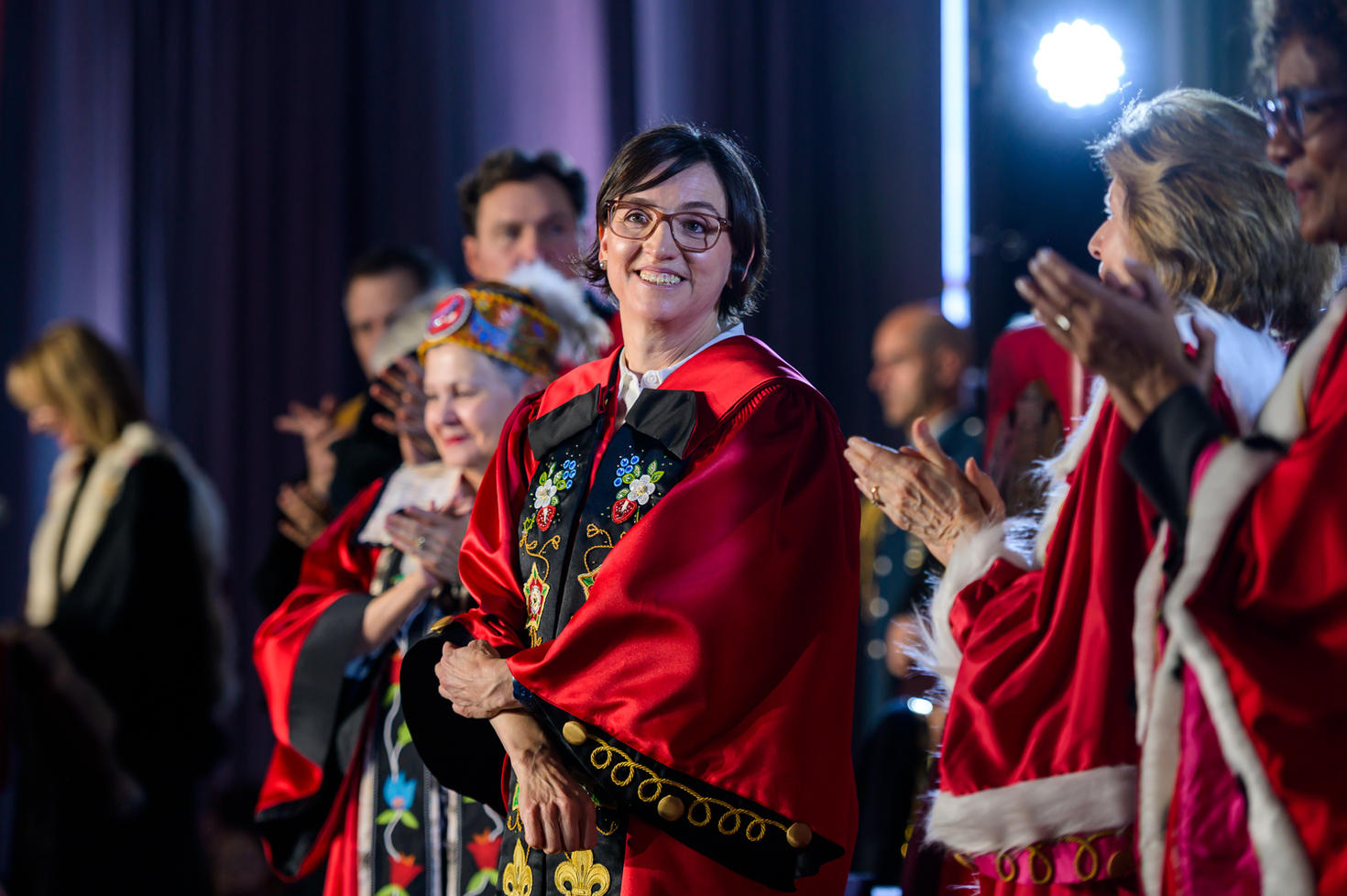 Marie-Eve Sylvestre, president and vice-chancellor, at her installation.