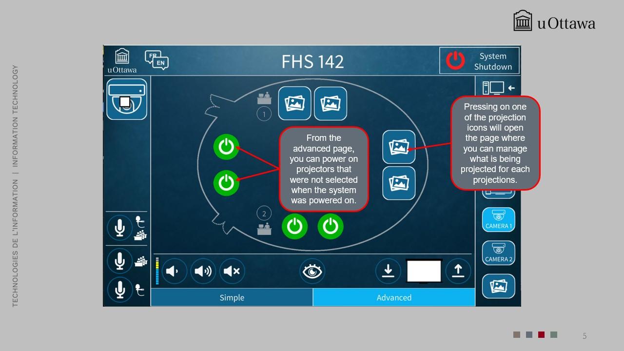 AV source selection screen showing options such as HDMI, VGA, and computer input.