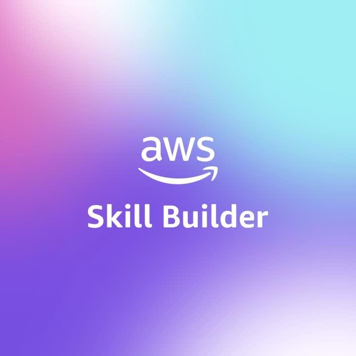 amazon web services logo on a purple background