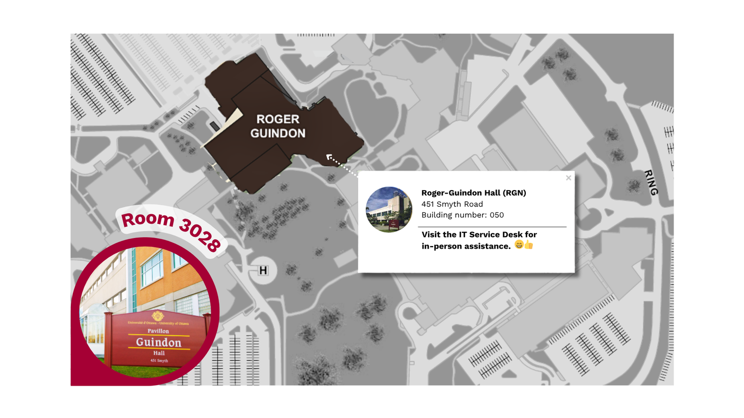 Virtual campus map for RGN 