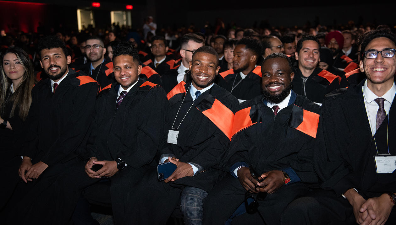 Students at convocation