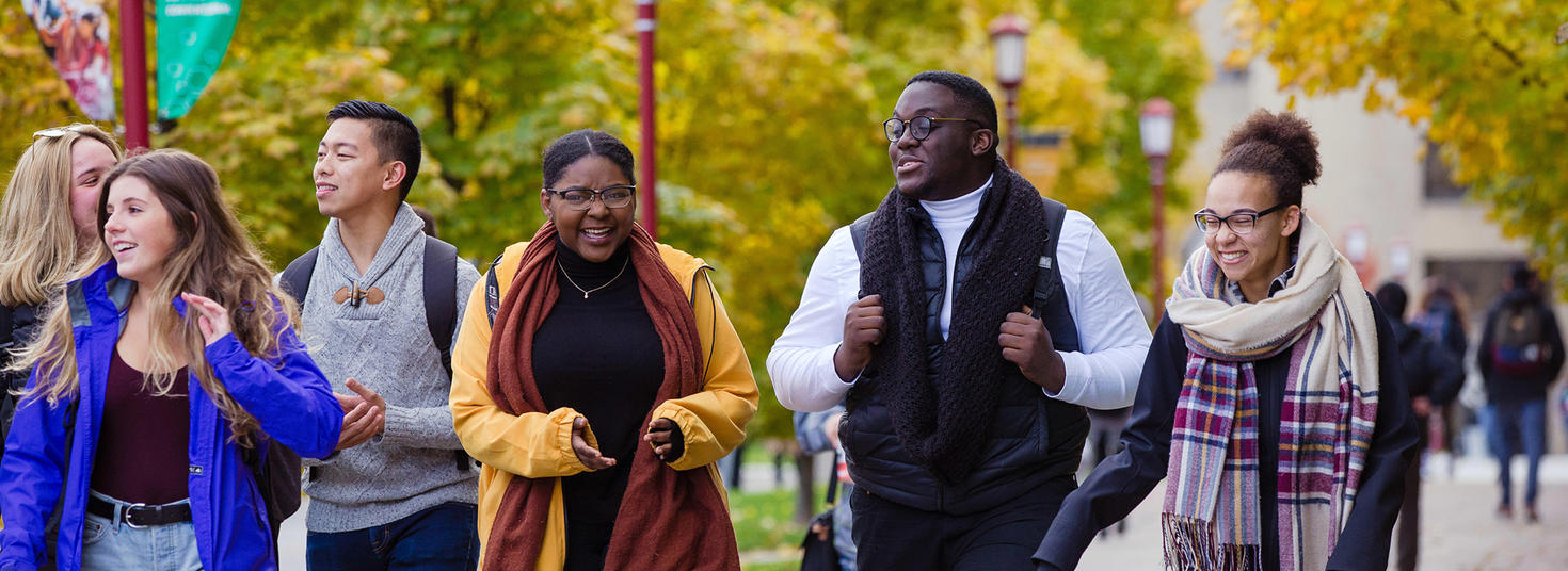 Students on campus