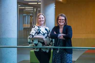 Isabelle Bourgeois, left, and Jada Watson, right.