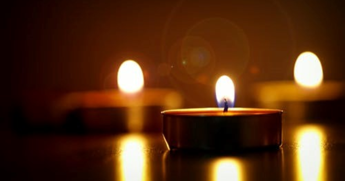 A candle burning