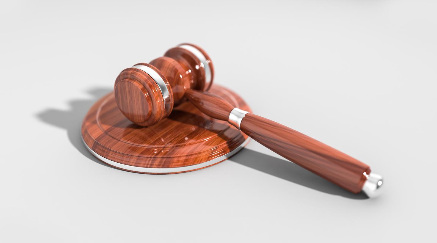 judge's gavel on a table