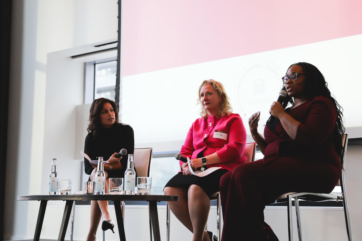 Panelists Nafissa Ismail, Sarah Downey and Tanya Haynes