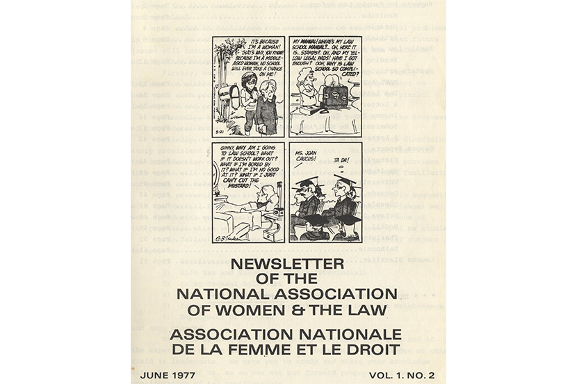 Bulletin de l’Association nationale des femmes et le droit.  Collection de périodiques féministes