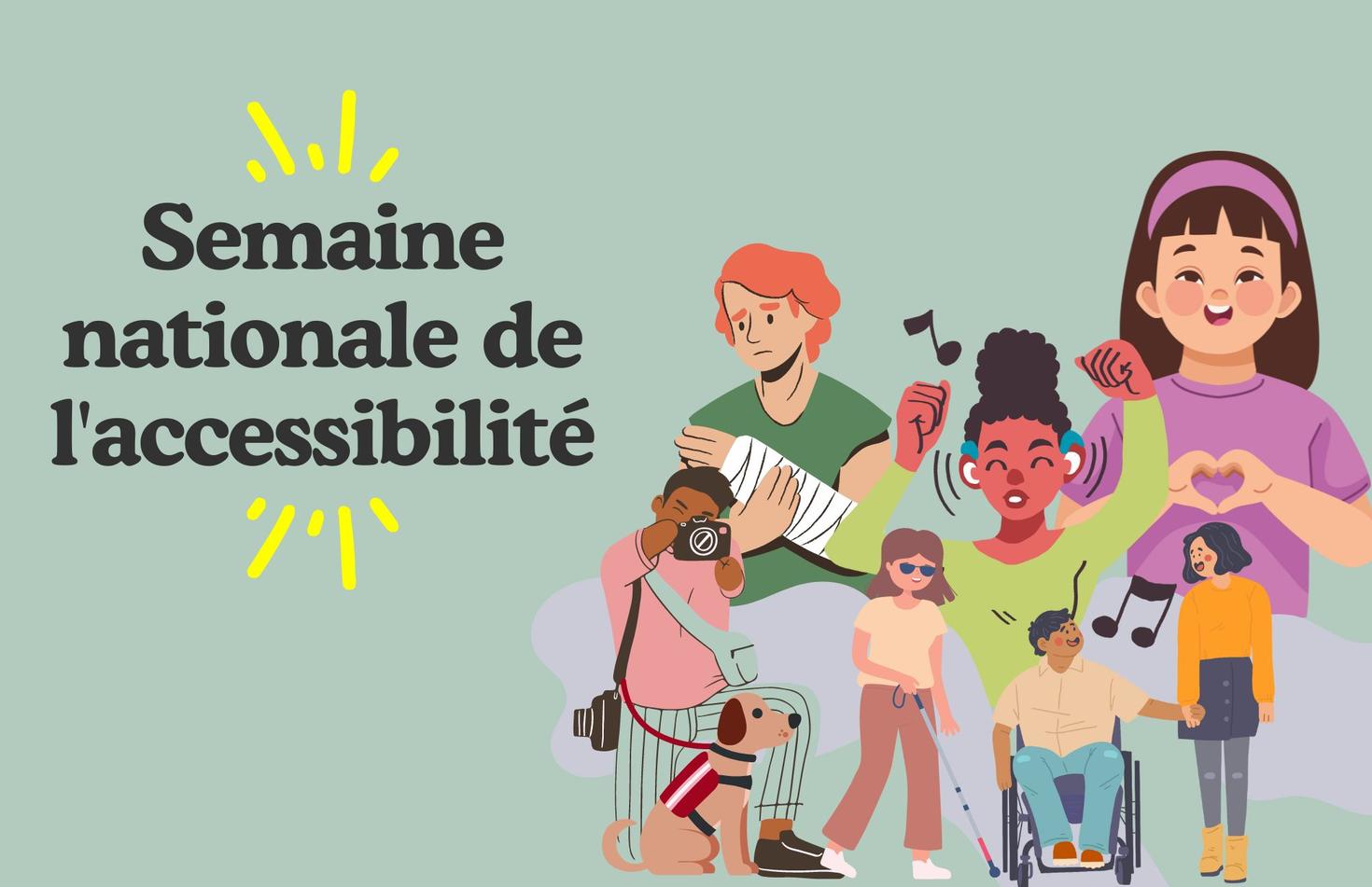 Affiche de la semaine nationale de l'accessibilité