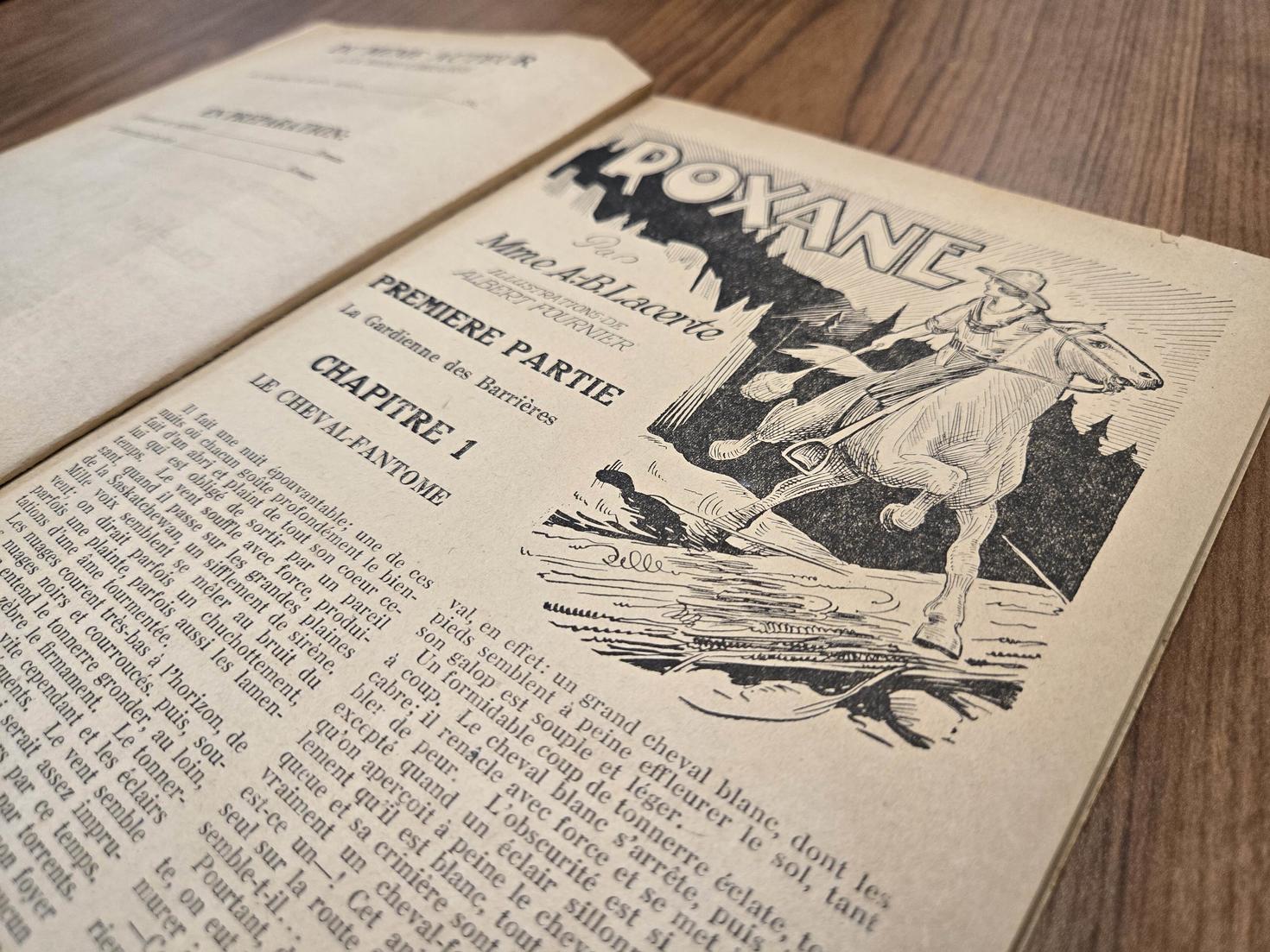 Une page du livre Roxane